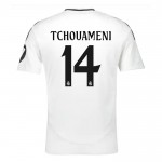 Günstige Fußballtrikots Real Madrid Tchouameni 14 Heimtrikot 2024-25 Kurzarm